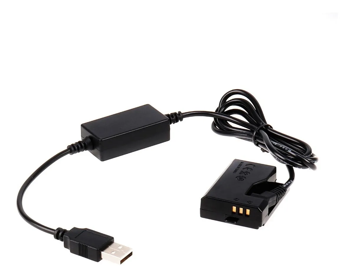 Adaptador Corriente Canon Lp E10 + Cargador Usb 5v 3a.