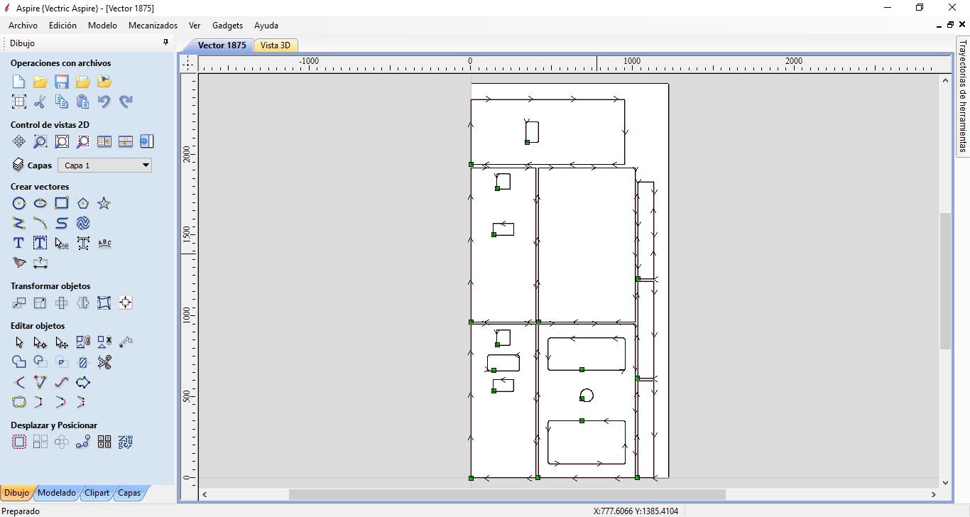 SERVICIO DE DISEÑO Y VECTORIZADO DE PIEZAS PARA CNC