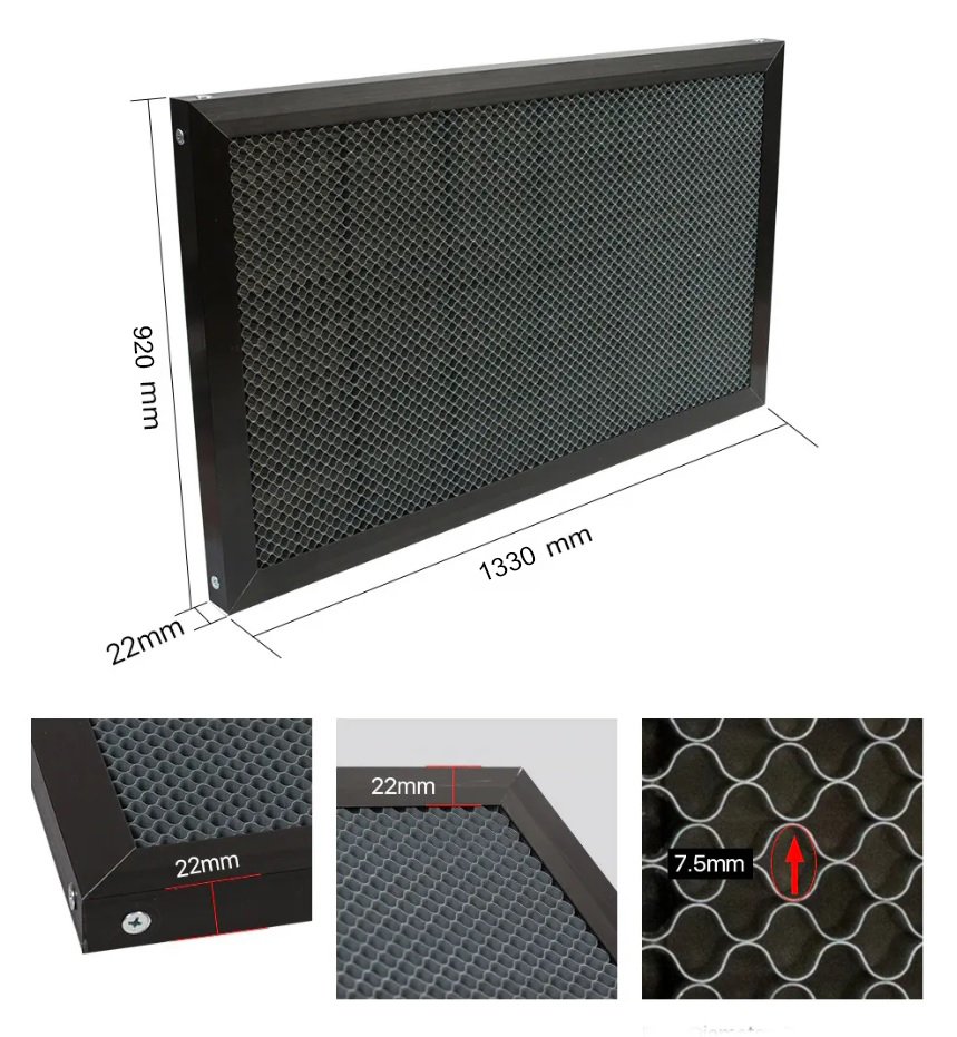 MESA PANAL DE ABEJA PARA LASER CNC 1300 X 900 - HONEYCOMB TABLE