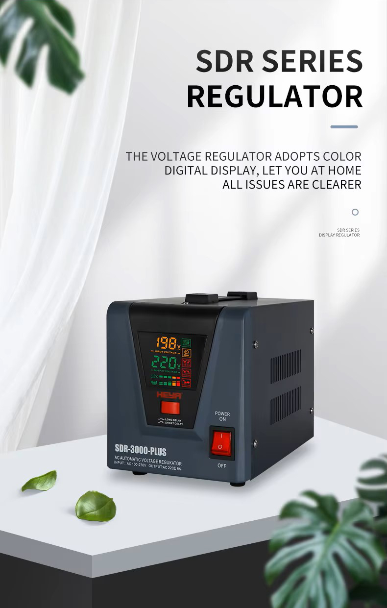 REGULADOR ESTABILIZADOR DE VOLTAJE HEYA SDR PLUS 3 KVA / 1800 WATTS
