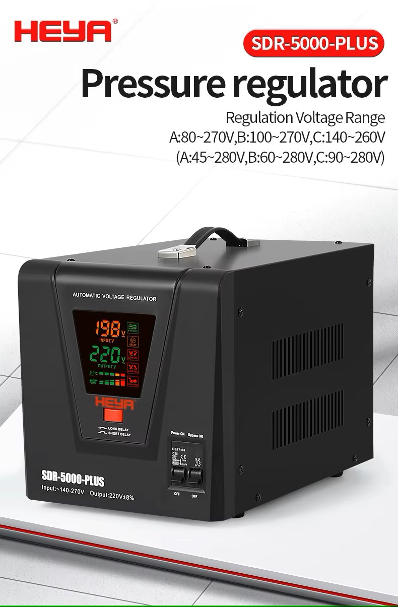 REGULADOR ESTABILIZADOR DE VOLTAJE HEYA SDR PLUS 5 KVA / 3000 WATTS