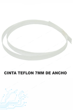 CINTA DE TEFLON PARA PLOTTER DE CORTE DE 7MM DE ANCHO Y 160 CMS DE LARGO