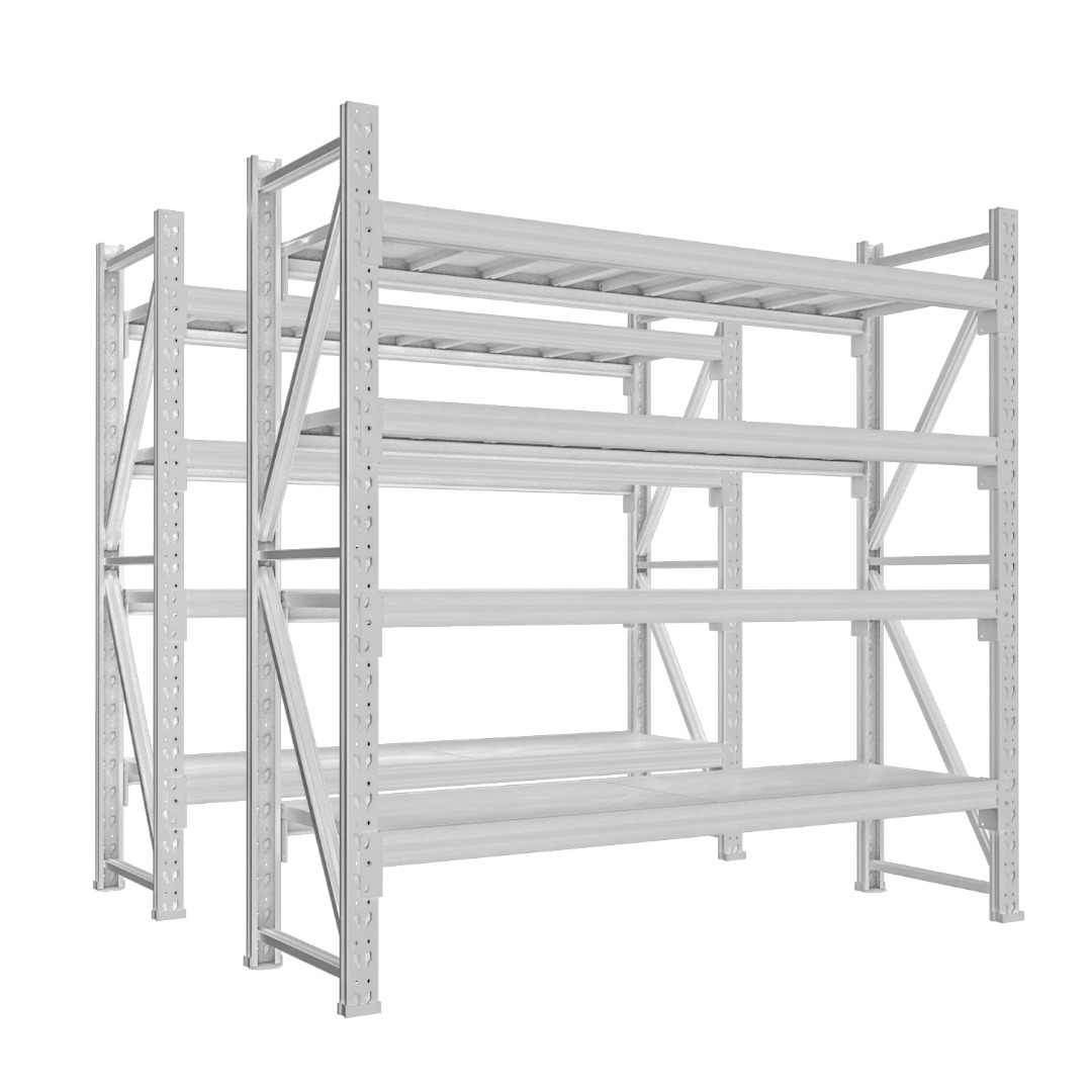 Estante Repisa Metalico 200x200x60cm 800kg 4 Divisiones Color Blanco