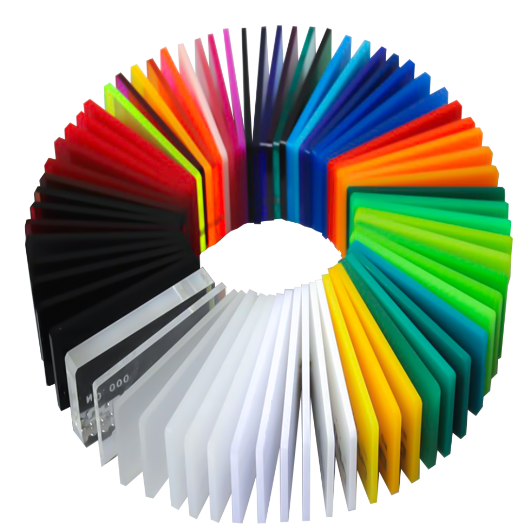 PLANCHAS DE ACRÍLICO COLOR EN DISTINTOS FORMATOS Y ESPESORES
